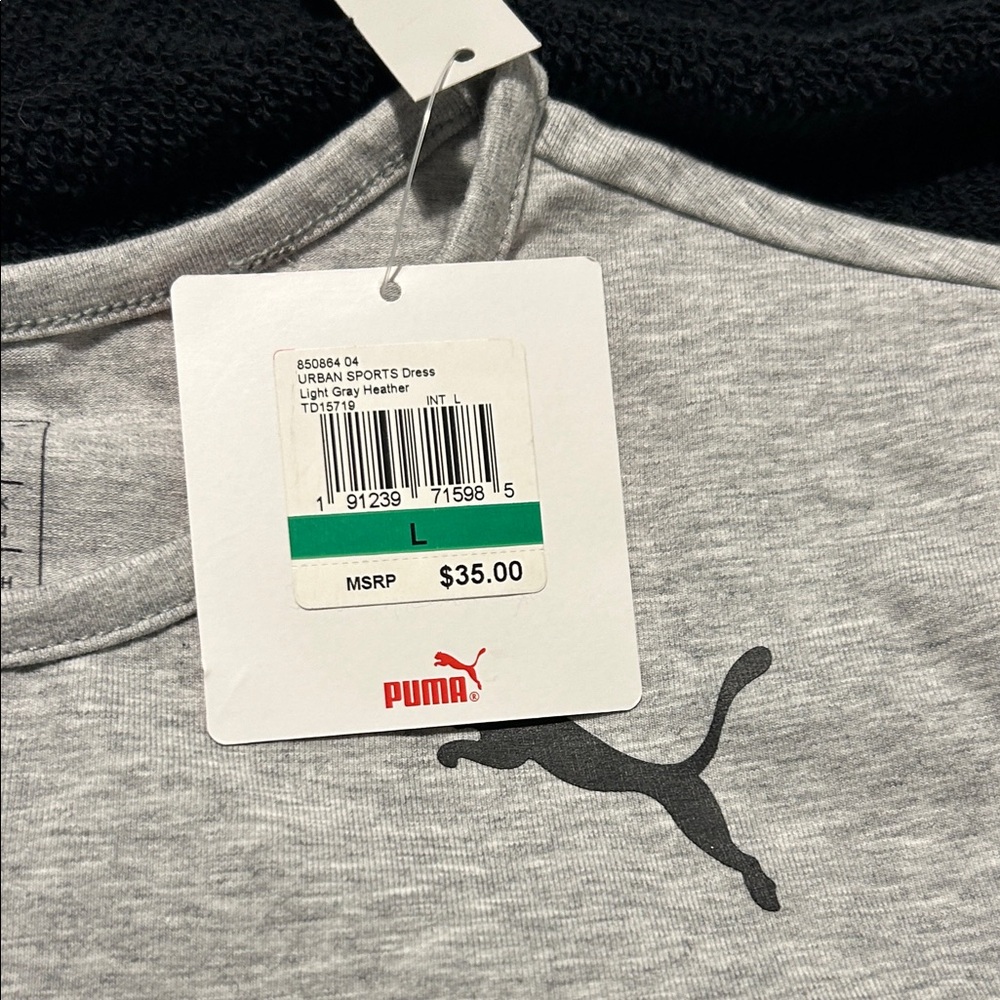 Puma Light Gray Heather Logo Dress